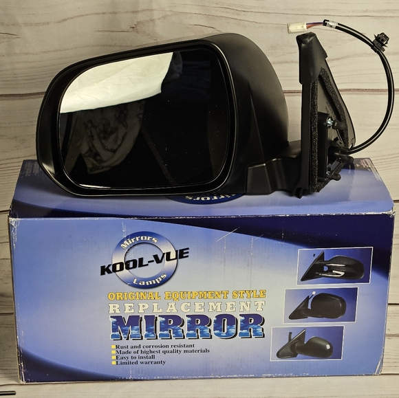 Kool Vue Driver Side Power Mirror for 2010-2013 Toyota Highlander - Picture 1 of 5